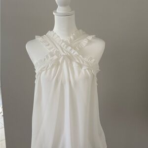 J. Crew Ivory Halter Top